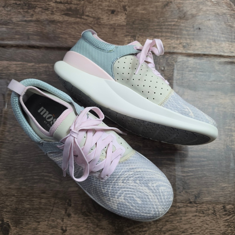 MOSHN by Klogs Slip Resistant‎ Sneakers Womens 9 Blue Pink Work Shoes 20211224